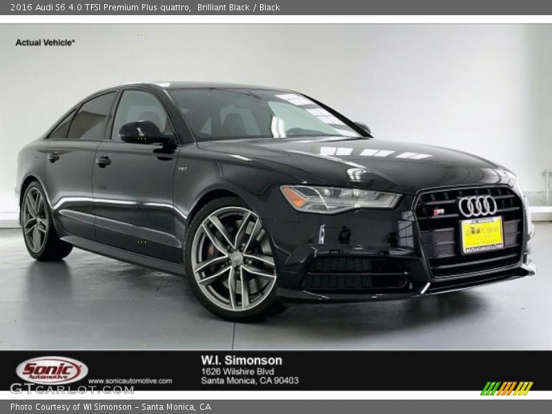 Brilliant Black / Black 2016 Audi S6 4.0 TFSI Premium Plus quattro
