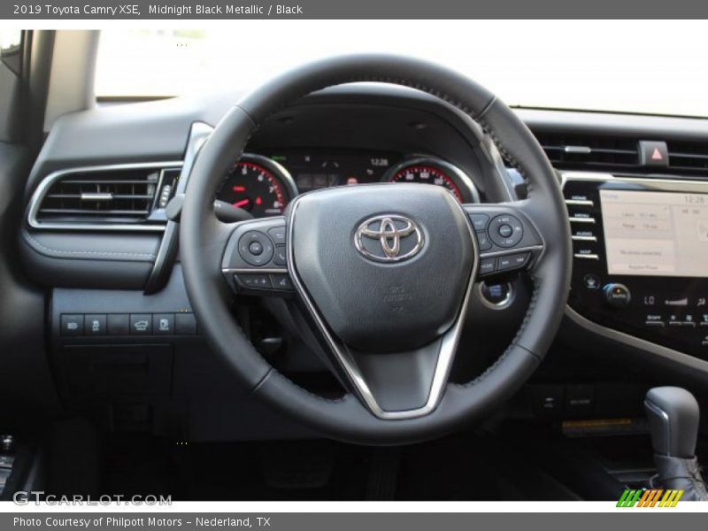 Midnight Black Metallic / Black 2019 Toyota Camry XSE
