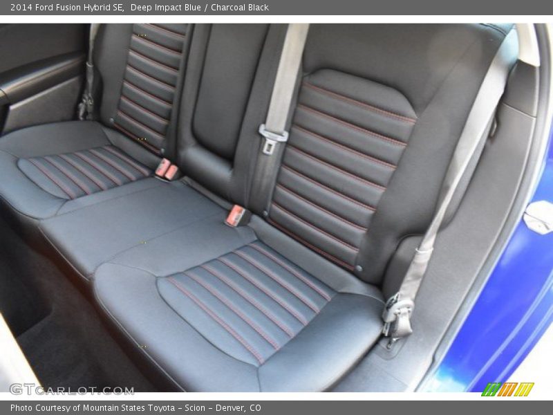 Deep Impact Blue / Charcoal Black 2014 Ford Fusion Hybrid SE