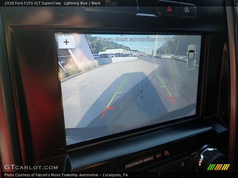 Lightning Blue / Black 2018 Ford F150 XLT SuperCrew