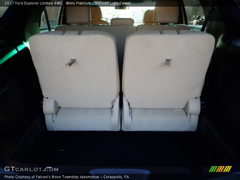 White Platinum / Medium Light Camel 2017 Ford Explorer Limited 4WD