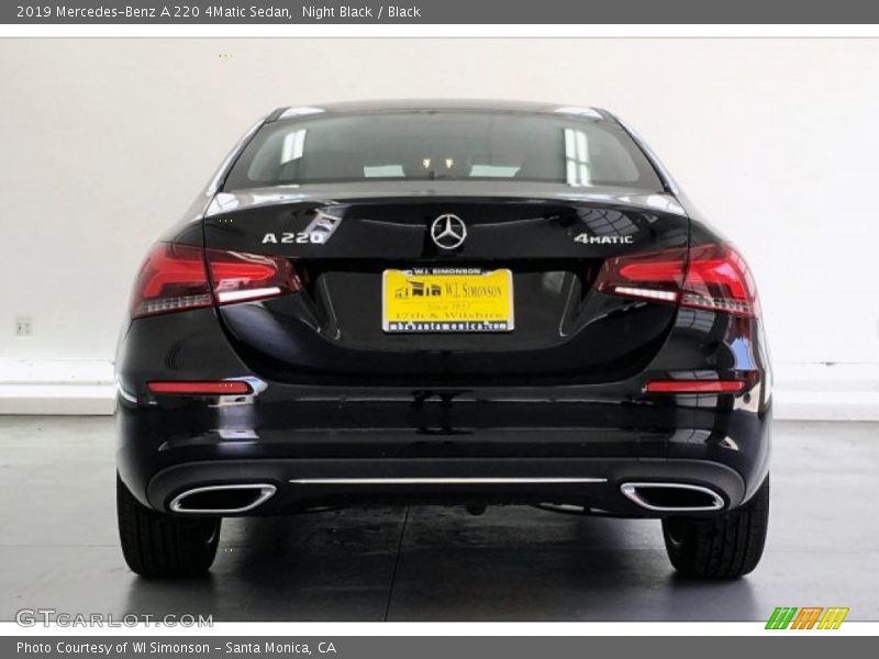 Night Black / Black 2019 Mercedes-Benz A 220 4Matic Sedan