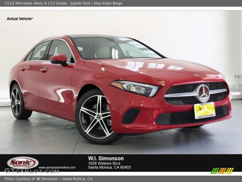 Jupiter Red / Macchiato Beige 2019 Mercedes-Benz A 220 Sedan