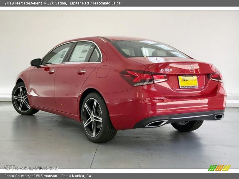 Jupiter Red / Macchiato Beige 2019 Mercedes-Benz A 220 Sedan