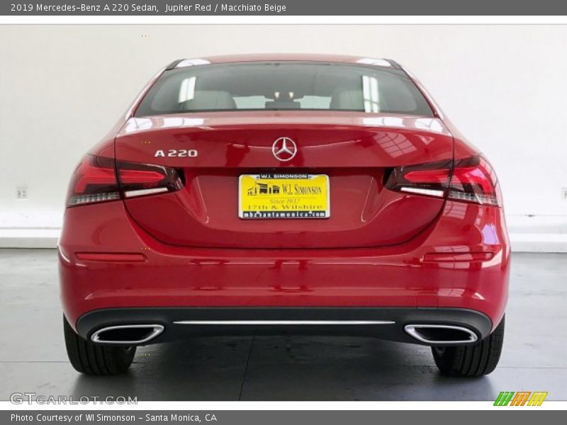 Jupiter Red / Macchiato Beige 2019 Mercedes-Benz A 220 Sedan