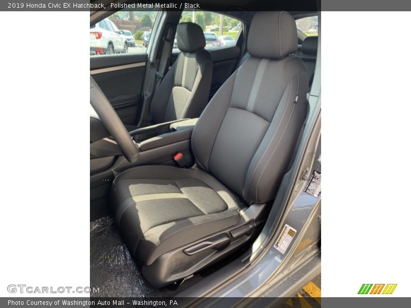 Polished Metal Metallic / Black 2019 Honda Civic EX Hatchback