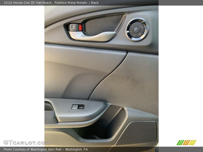 Polished Metal Metallic / Black 2019 Honda Civic EX Hatchback