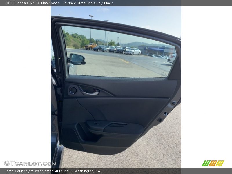 Polished Metal Metallic / Black 2019 Honda Civic EX Hatchback