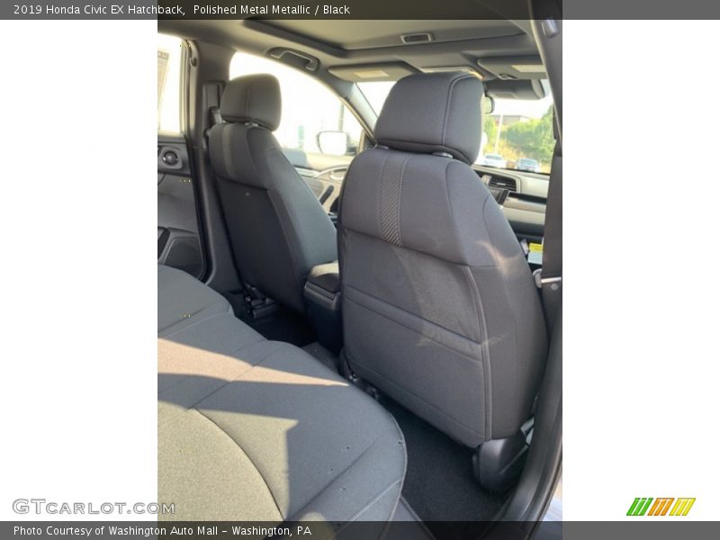 Polished Metal Metallic / Black 2019 Honda Civic EX Hatchback