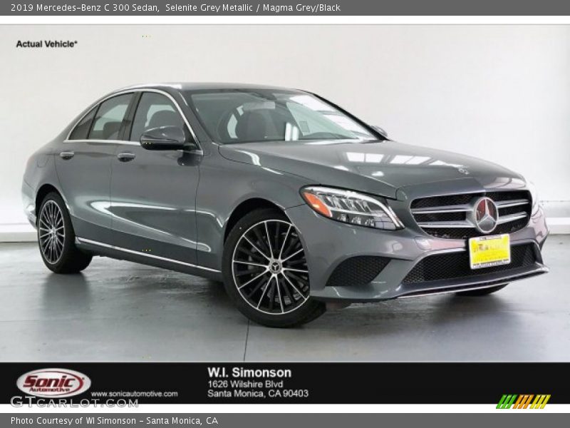 Selenite Grey Metallic / Magma Grey/Black 2019 Mercedes-Benz C 300 Sedan