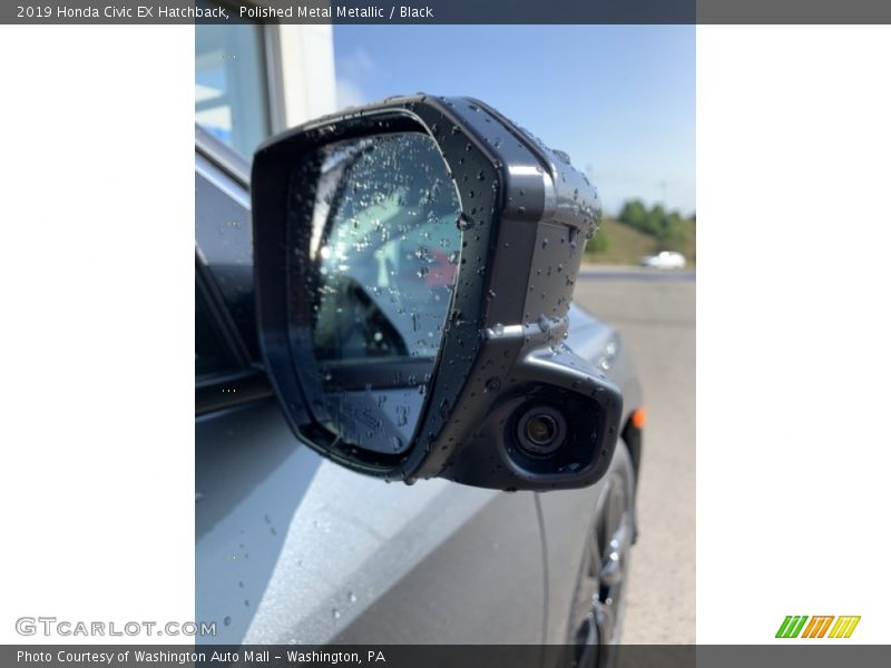 Polished Metal Metallic / Black 2019 Honda Civic EX Hatchback