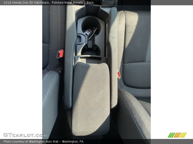 Polished Metal Metallic / Black 2019 Honda Civic EX Hatchback