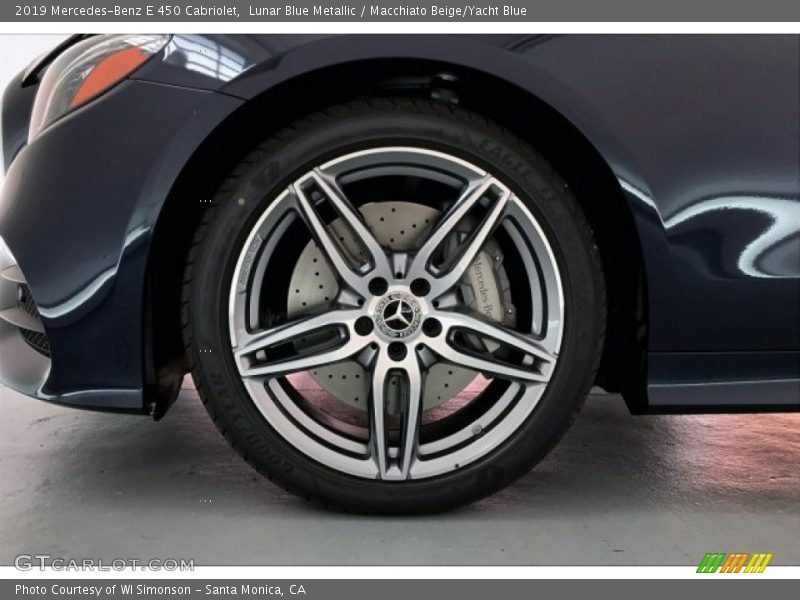 Lunar Blue Metallic / Macchiato Beige/Yacht Blue 2019 Mercedes-Benz E 450 Cabriolet