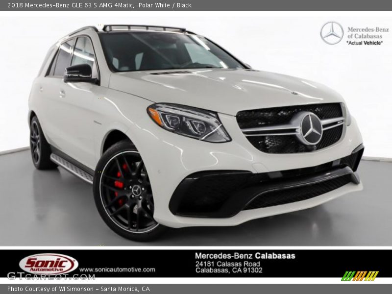 Polar White / Black 2018 Mercedes-Benz GLE 63 S AMG 4Matic