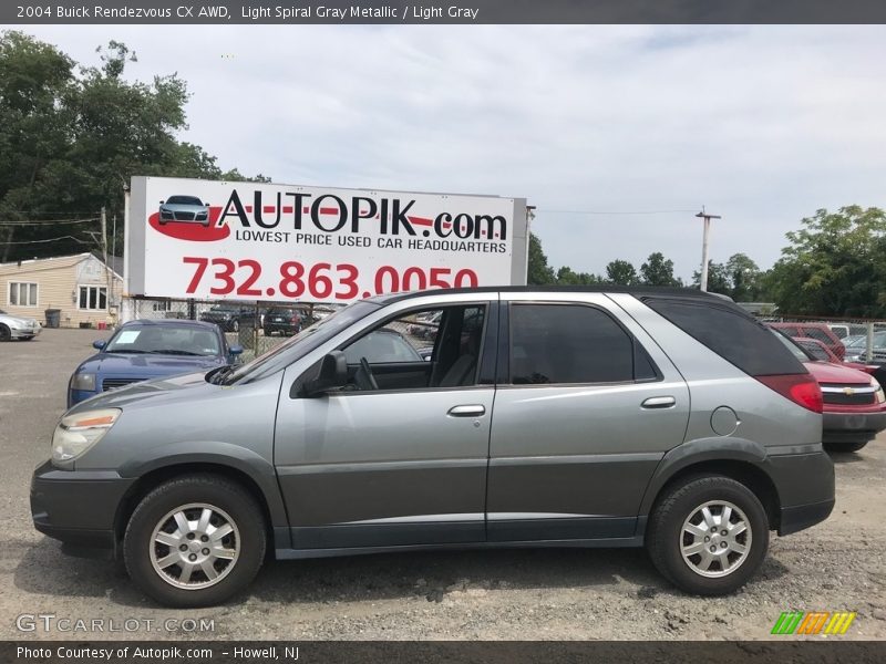 Light Spiral Gray Metallic / Light Gray 2004 Buick Rendezvous CX AWD
