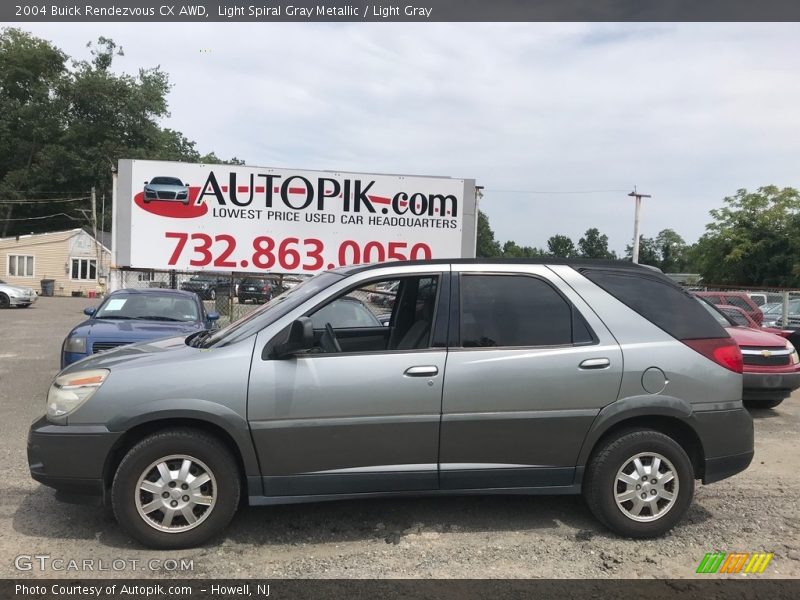 Light Spiral Gray Metallic / Light Gray 2004 Buick Rendezvous CX AWD