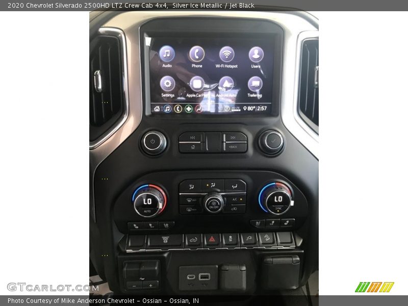Silver Ice Metallic / Jet Black 2020 Chevrolet Silverado 2500HD LTZ Crew Cab 4x4