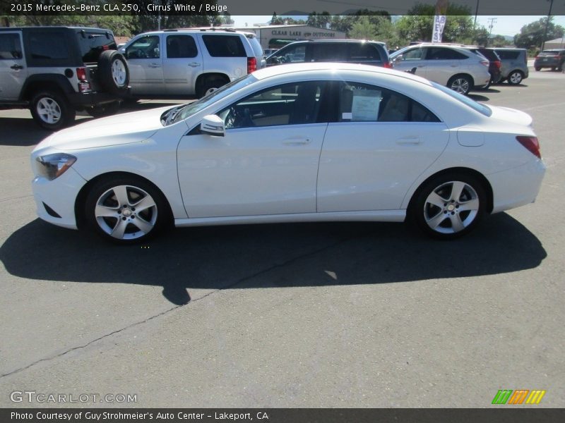 Cirrus White / Beige 2015 Mercedes-Benz CLA 250