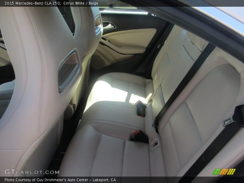 Cirrus White / Beige 2015 Mercedes-Benz CLA 250