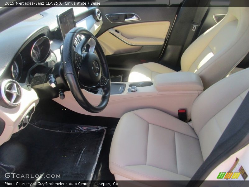 Cirrus White / Beige 2015 Mercedes-Benz CLA 250