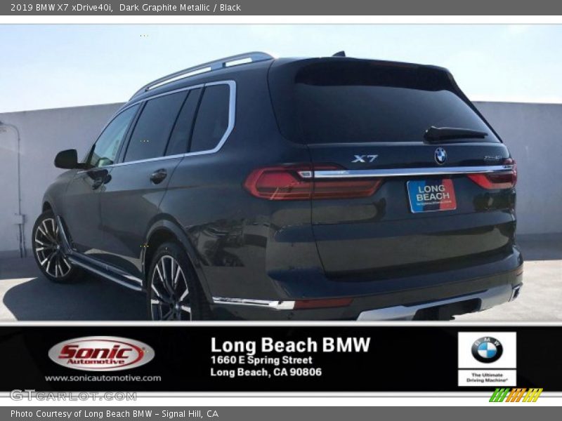 Dark Graphite Metallic / Black 2019 BMW X7 xDrive40i
