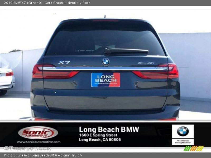 Dark Graphite Metallic / Black 2019 BMW X7 xDrive40i