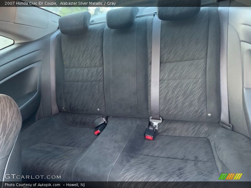 Alabaster Silver Metallic / Gray 2007 Honda Civic EX Coupe