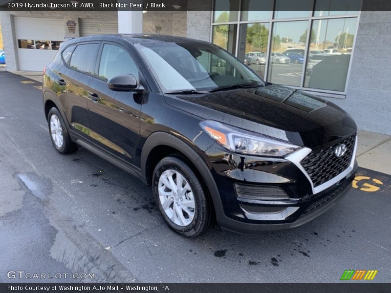 Black Noir Pearl / Black 2019 Hyundai Tucson SE AWD
