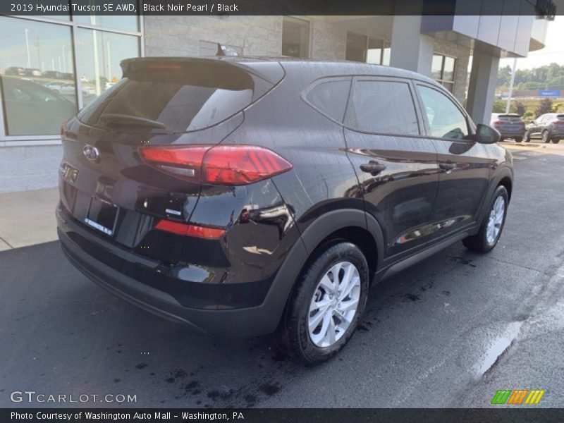 Black Noir Pearl / Black 2019 Hyundai Tucson SE AWD