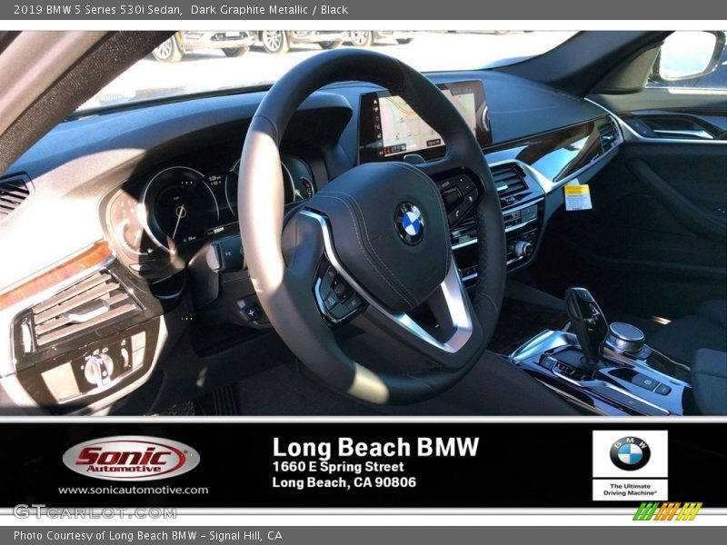 Dark Graphite Metallic / Black 2019 BMW 5 Series 530i Sedan