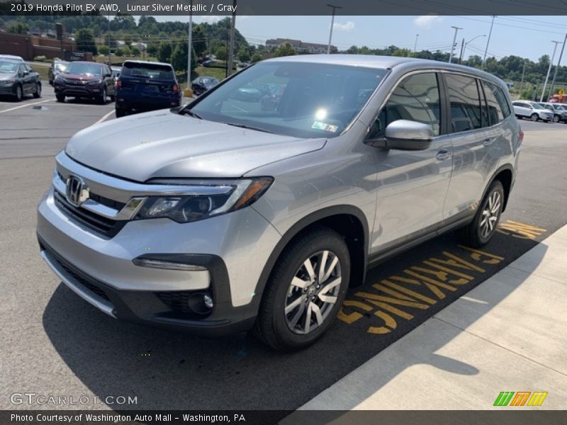 Lunar Silver Metallic / Gray 2019 Honda Pilot EX AWD