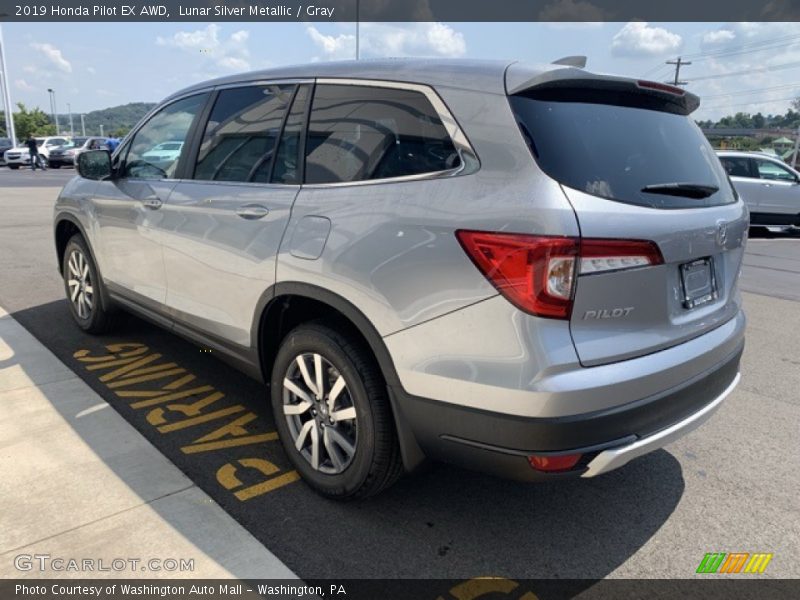 Lunar Silver Metallic / Gray 2019 Honda Pilot EX AWD