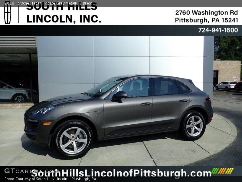 Agate Grey Metallic / Black 2018 Porsche Macan