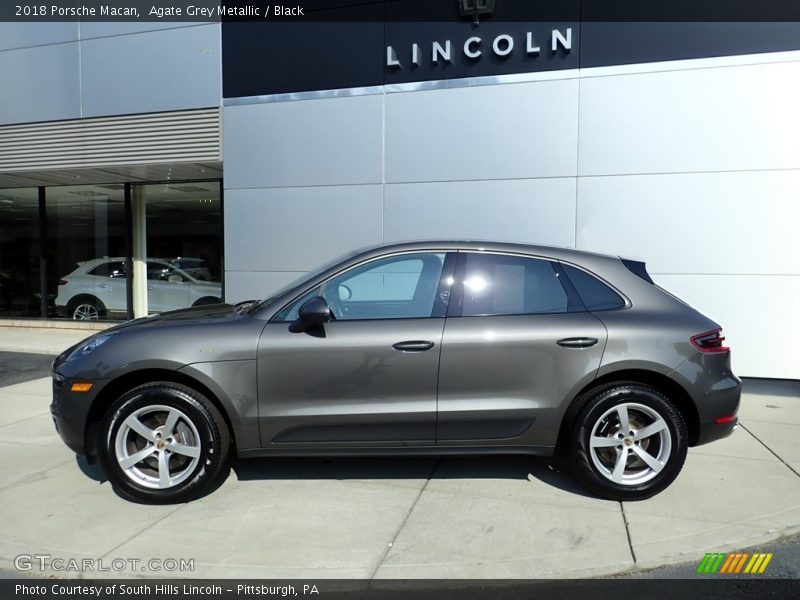 Agate Grey Metallic / Black 2018 Porsche Macan