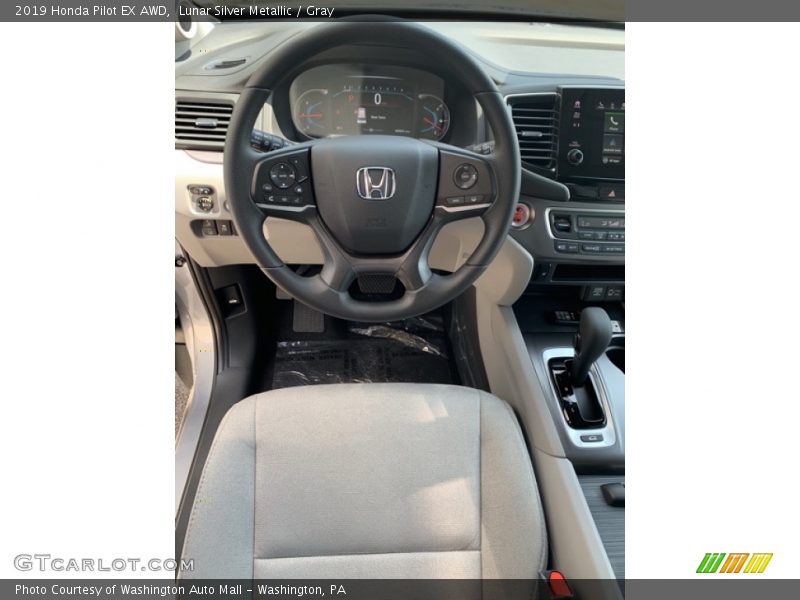 Lunar Silver Metallic / Gray 2019 Honda Pilot EX AWD