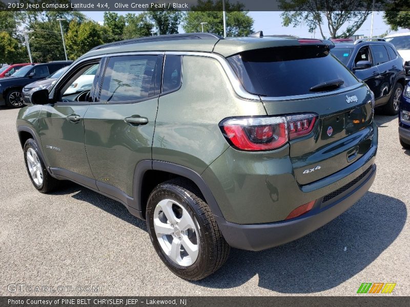 Olive Green Pearl / Black 2019 Jeep Compass Latitude 4x4