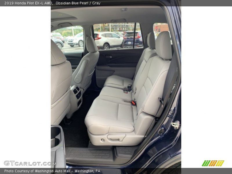 Obsidian Blue Pearl / Gray 2019 Honda Pilot EX-L AWD