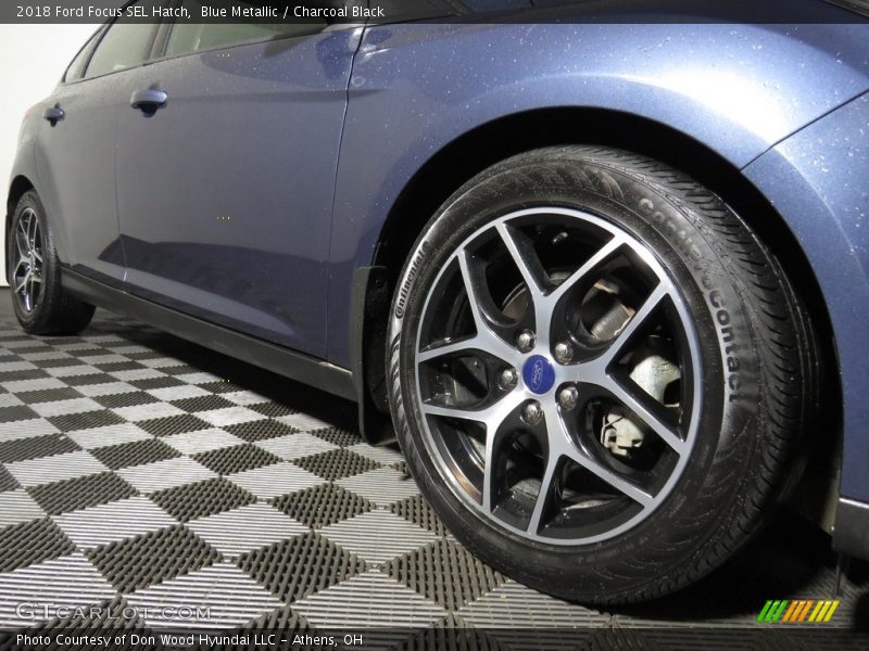 Blue Metallic / Charcoal Black 2018 Ford Focus SEL Hatch