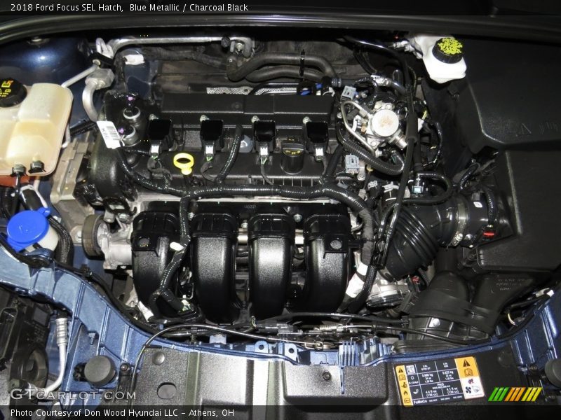 Blue Metallic / Charcoal Black 2018 Ford Focus SEL Hatch