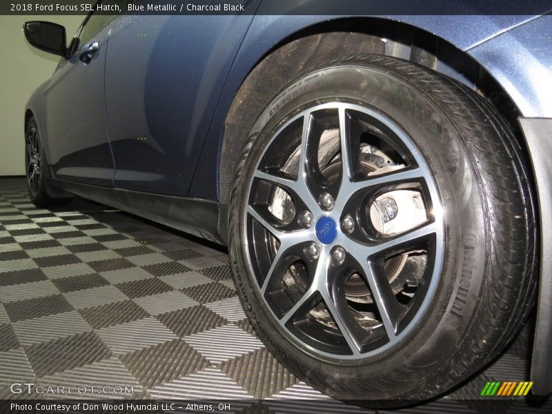 Blue Metallic / Charcoal Black 2018 Ford Focus SEL Hatch