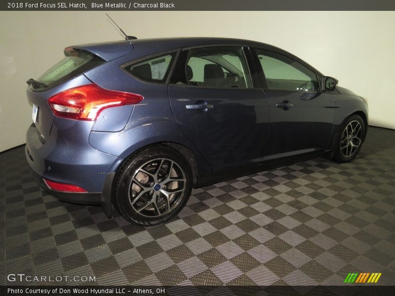 Blue Metallic / Charcoal Black 2018 Ford Focus SEL Hatch