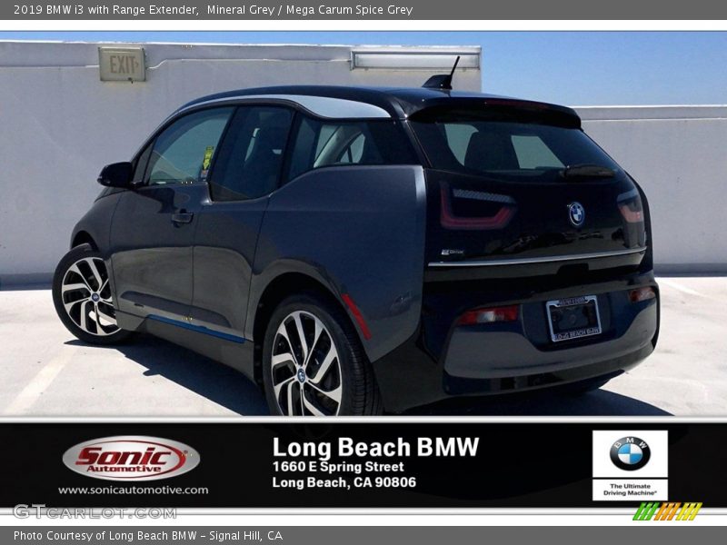 Mineral Grey / Mega Carum Spice Grey 2019 BMW i3 with Range Extender