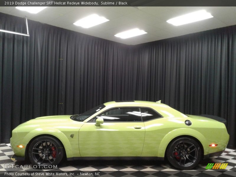 Sublime / Black 2019 Dodge Challenger SRT Hellcat Redeye Widebody