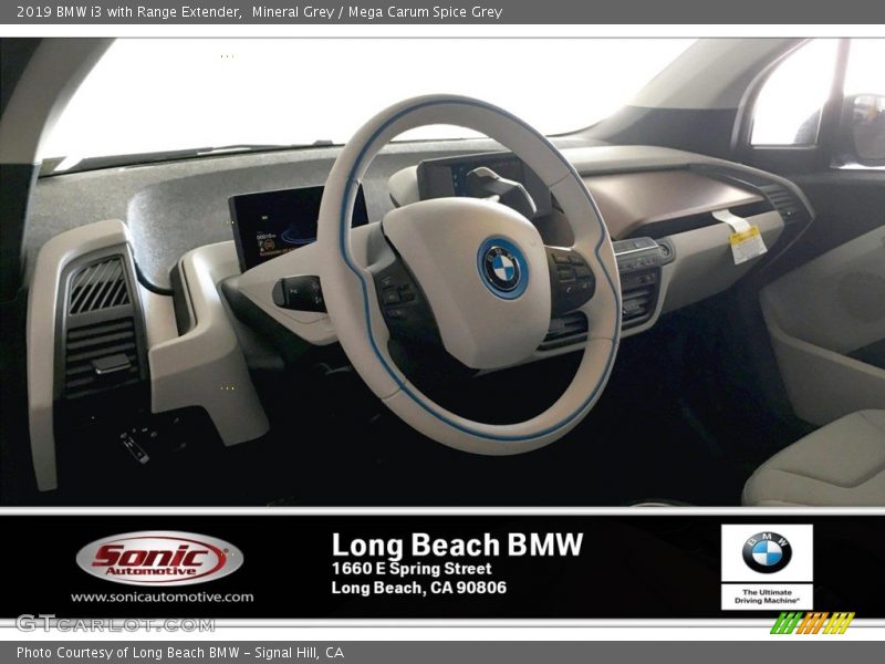 Mineral Grey / Mega Carum Spice Grey 2019 BMW i3 with Range Extender