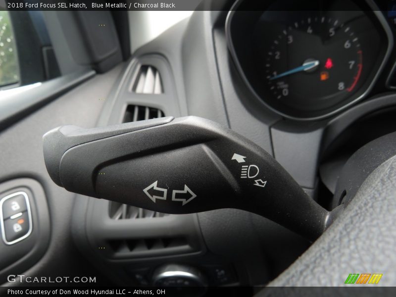 Blue Metallic / Charcoal Black 2018 Ford Focus SEL Hatch