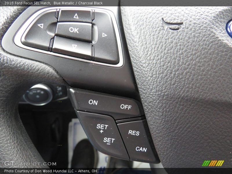 Blue Metallic / Charcoal Black 2018 Ford Focus SEL Hatch