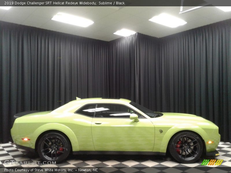 Sublime / Black 2019 Dodge Challenger SRT Hellcat Redeye Widebody