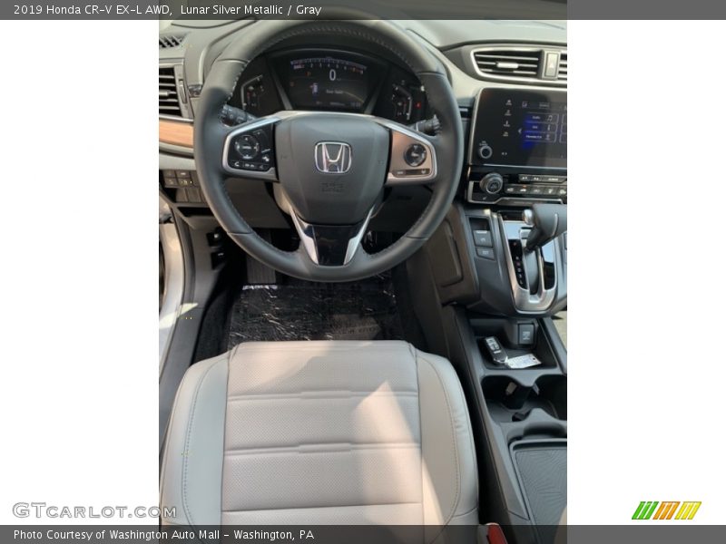 Lunar Silver Metallic / Gray 2019 Honda CR-V EX-L AWD