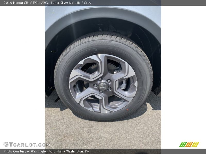 Lunar Silver Metallic / Gray 2019 Honda CR-V EX-L AWD