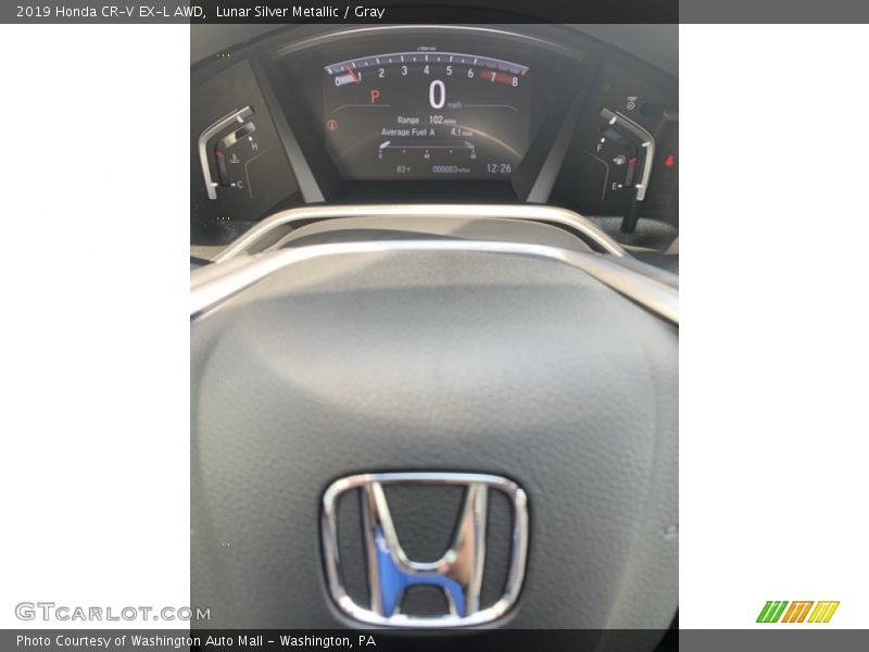 Lunar Silver Metallic / Gray 2019 Honda CR-V EX-L AWD